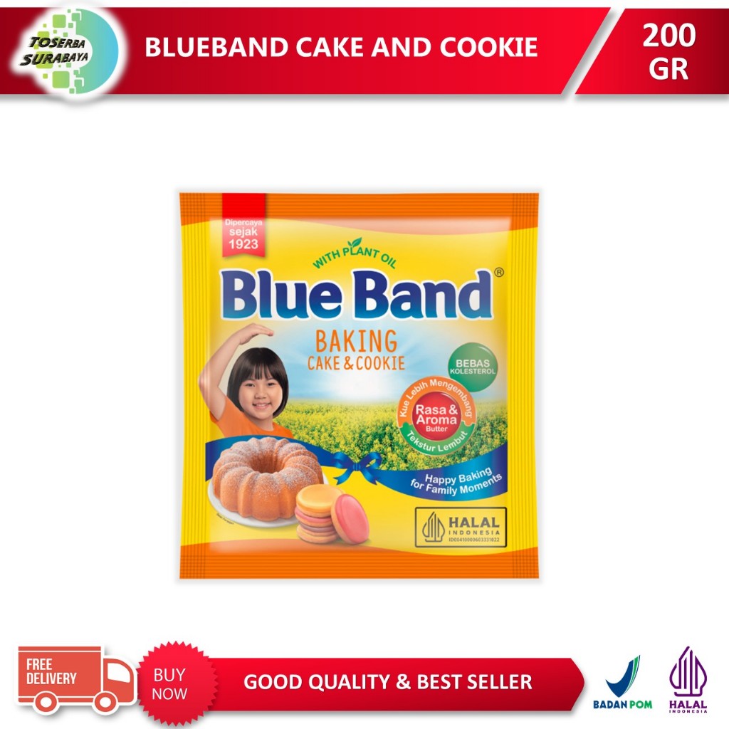 

BlueBand Cake And Cookie Sachet 200gr / Blue Band CnC BEST PRICE