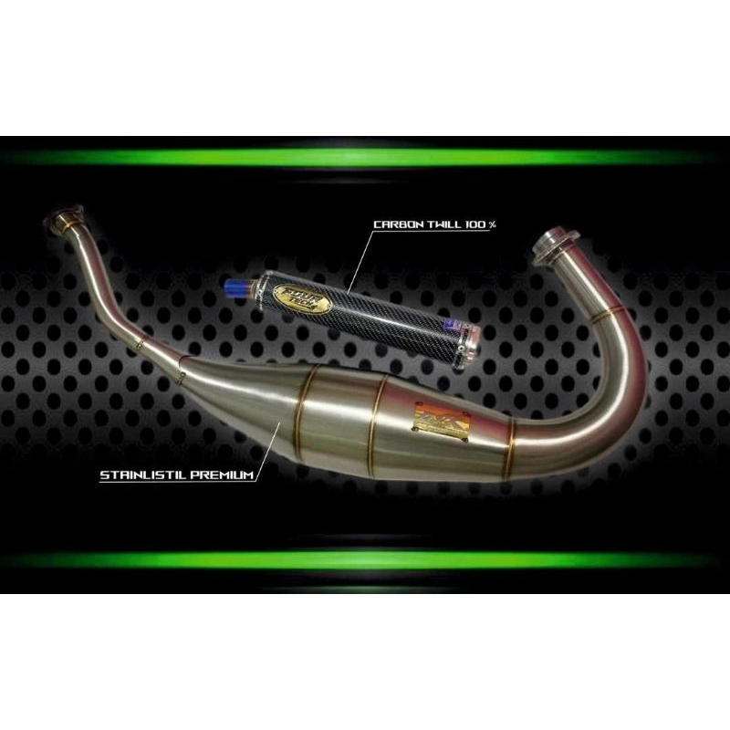 knalpot fullsystem GJR PRESS GEN-1 silincer FOURTECH carbon