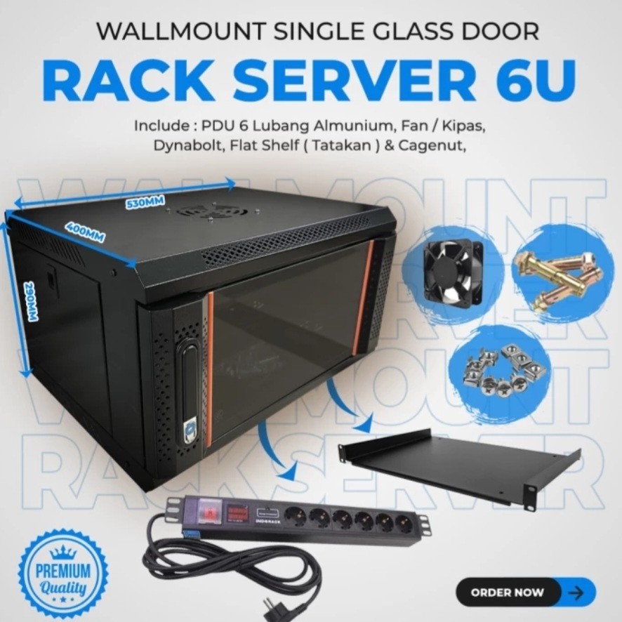 Wallmount Rackmount 6U Rack Server 6U