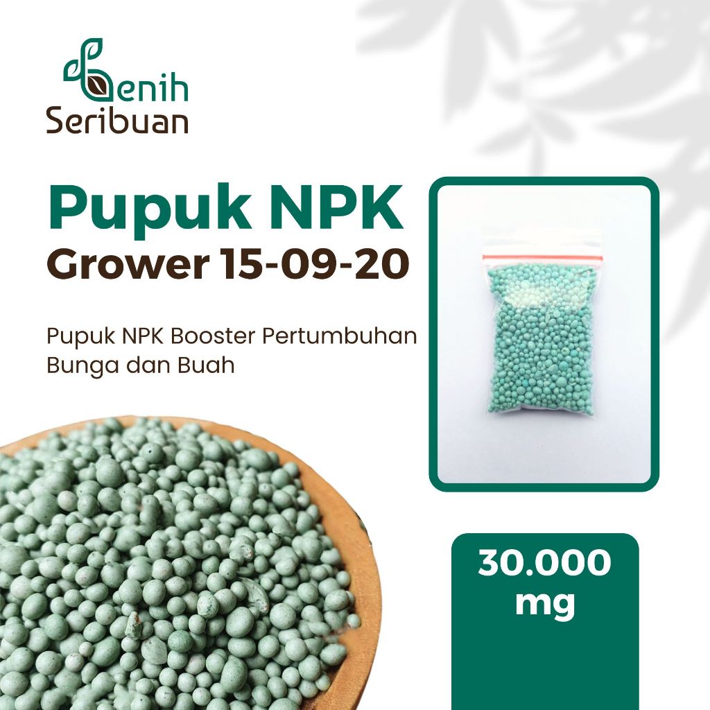 Pupuk NPK Mutiara Boost 15-10-20 Cap Tawon - Nutrisi Pembungaan Pembuahan Bibit Sayuran Buah Bunga