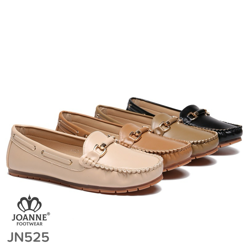 JOANNE FOOTWEAR Flat Loafers Shoes Sepatu Wanita #JN525