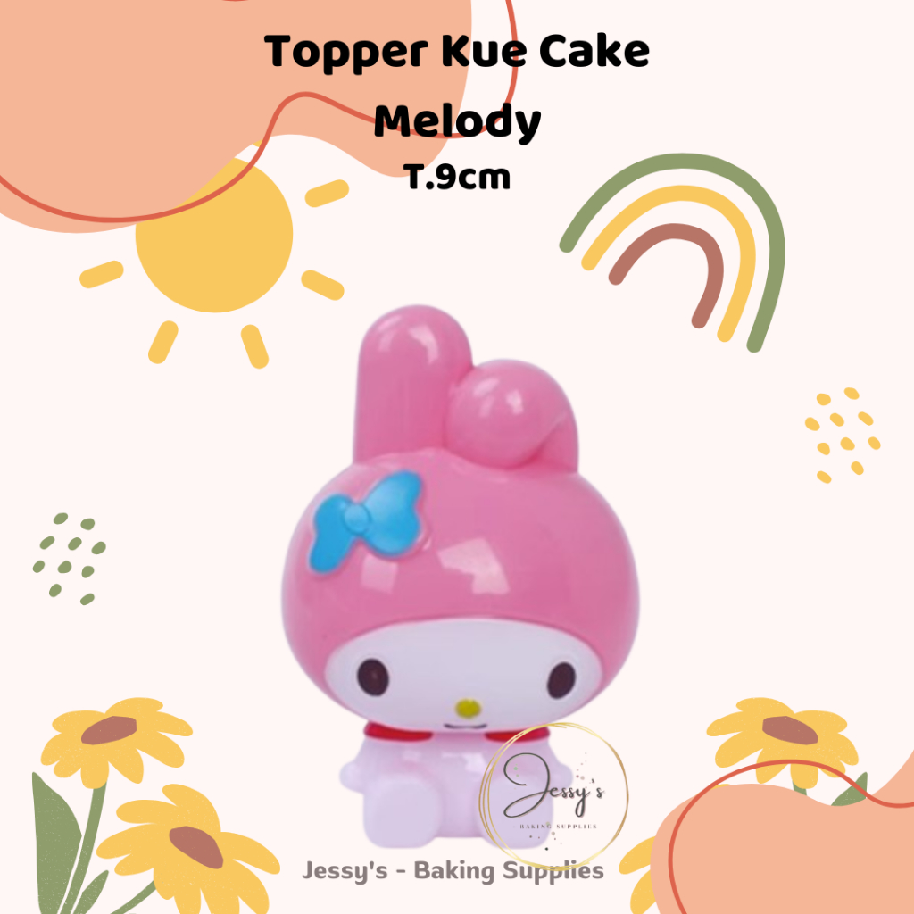 Melody My Melody Sanrio Topper Kue Cake, Hiasan Kue My Melody Sanrio
