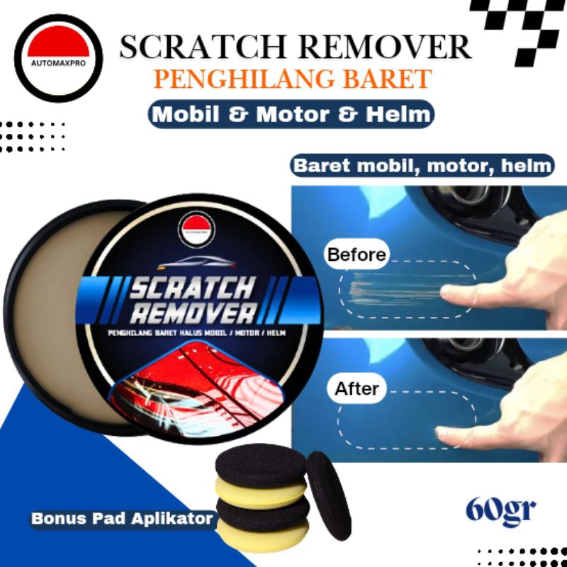 Automaxpro AMP [60-gram] Scratch Remover, Penghilang Baret Body Mobil, Motor, Helm & Noda Body Cat, 
