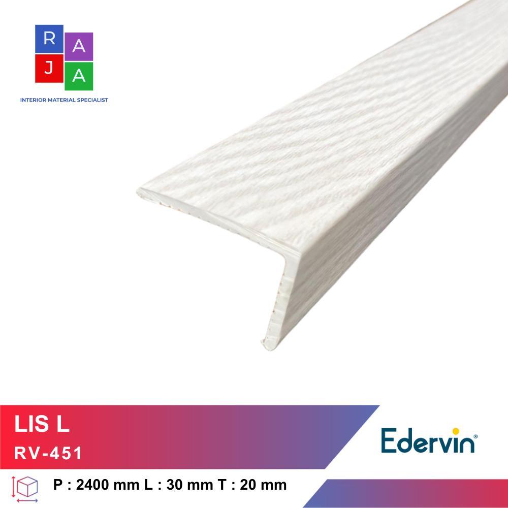 LIS L TRIM 30 PVC - LIS LANTAI TANGGA - Lis Parkit Lantai Laminate Flooring MERK Edervin
