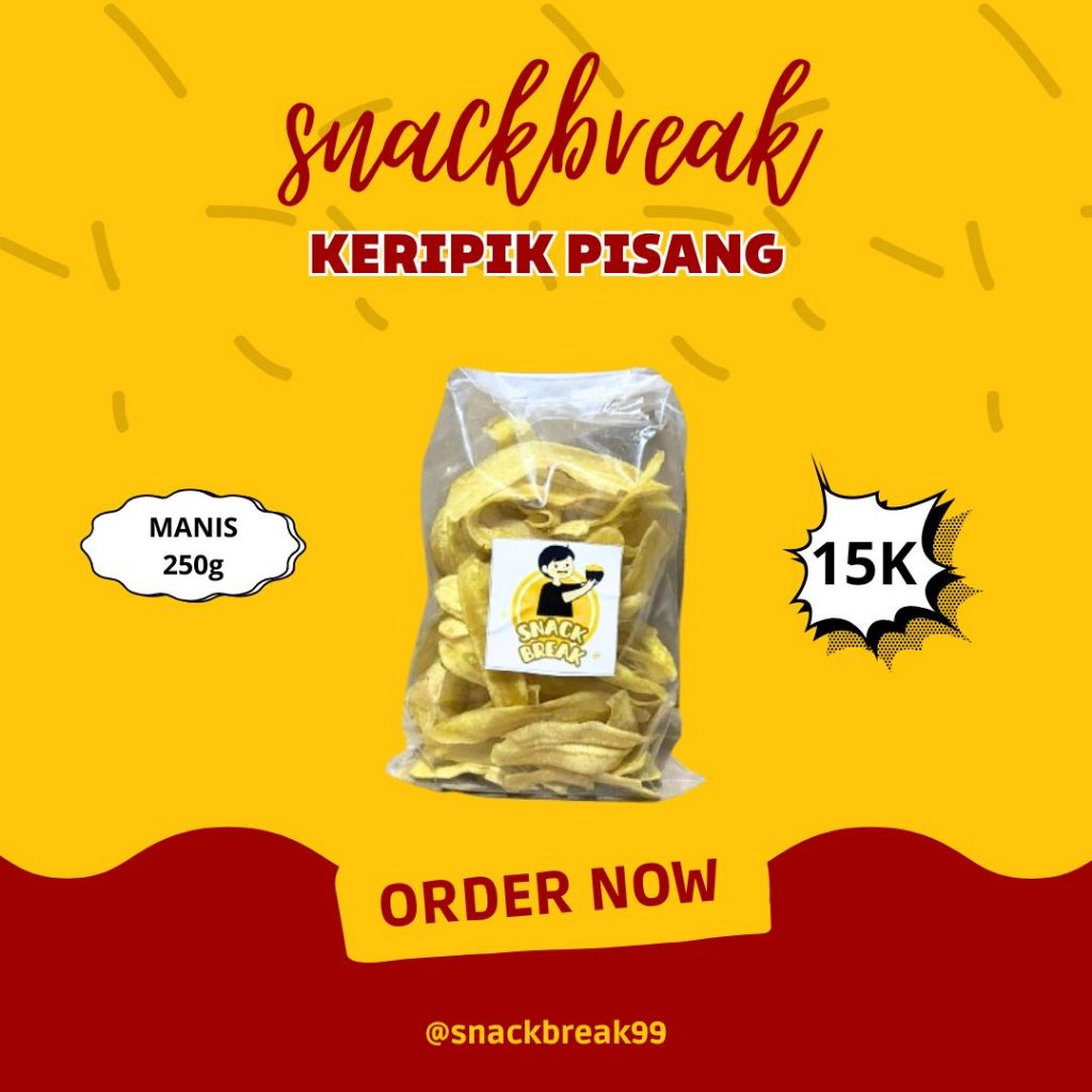 

Keripik Pisang Original 250 gram - Makanan Ringan
