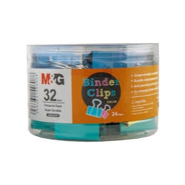 

Klip Kertas M&G ABS92767 Binder Clips Colorful 32mm 24pcs/box