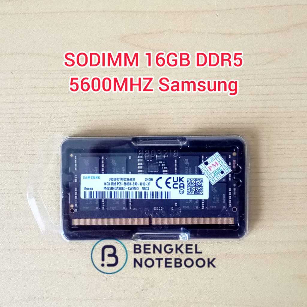 SODIMM RAM Memory Laptop 16GB DDR5 PC5 5600 5600Mhz Samsung