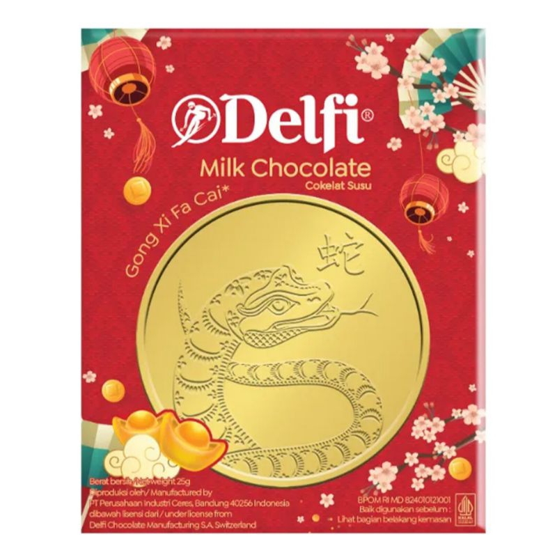 

Delfi Chocolate Coin Gold Angpao edisi imlek 25Gr