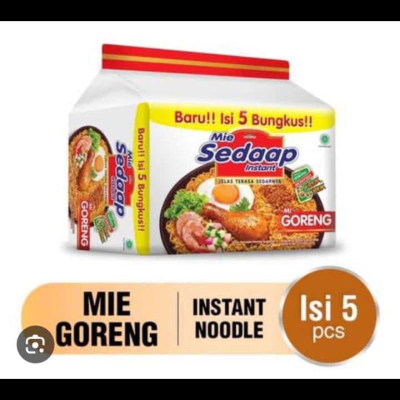 

MIE SEDAAP GORENG ISI 5PCS