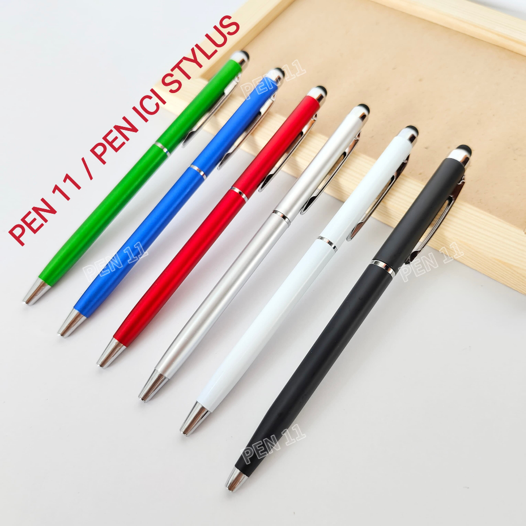 

Pen 11 / Pen Stylus 2 in 1 / Pen Plastik / Pulpen Plastik / Pen Souvenir /Pulpen Souvenir / Pen Promosi / Pulpen Promosi / Pen Murah / Pen Cantik / Pen Tulis / Pulpen Souvenir Pernikahan / Pulpen Perusahaan / Pen Cusrom logo Nama Tulisan