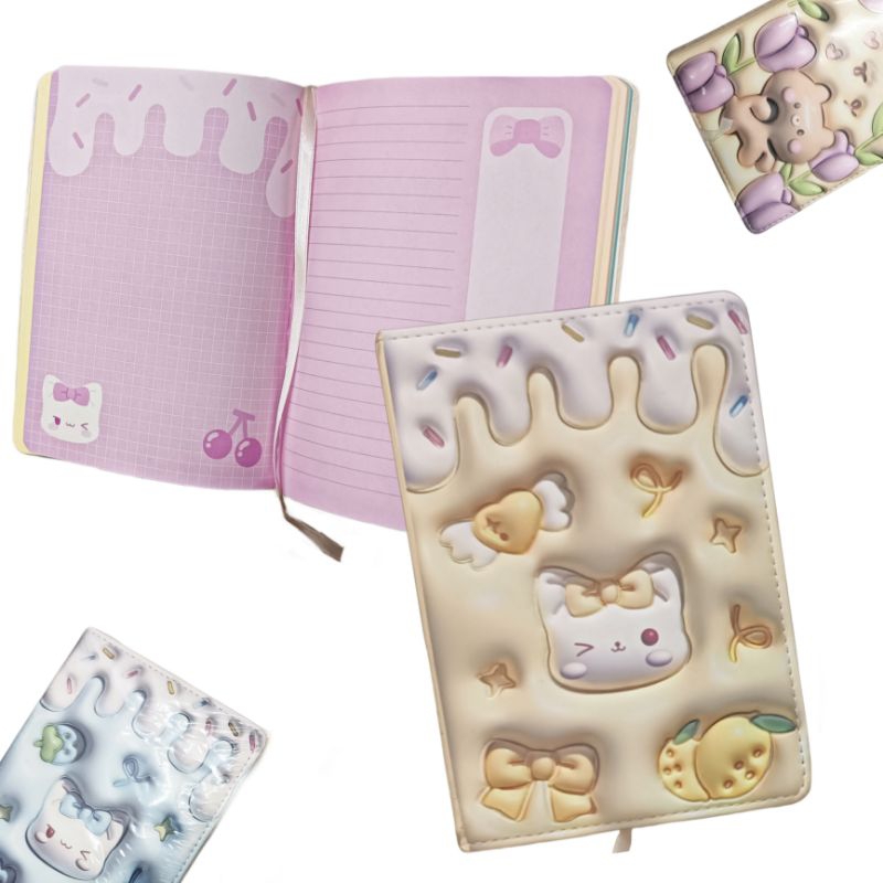 

Buku Diary Notebook Motif 3D/Buku Diary/Buku Catatan/Buku Diary Lucu