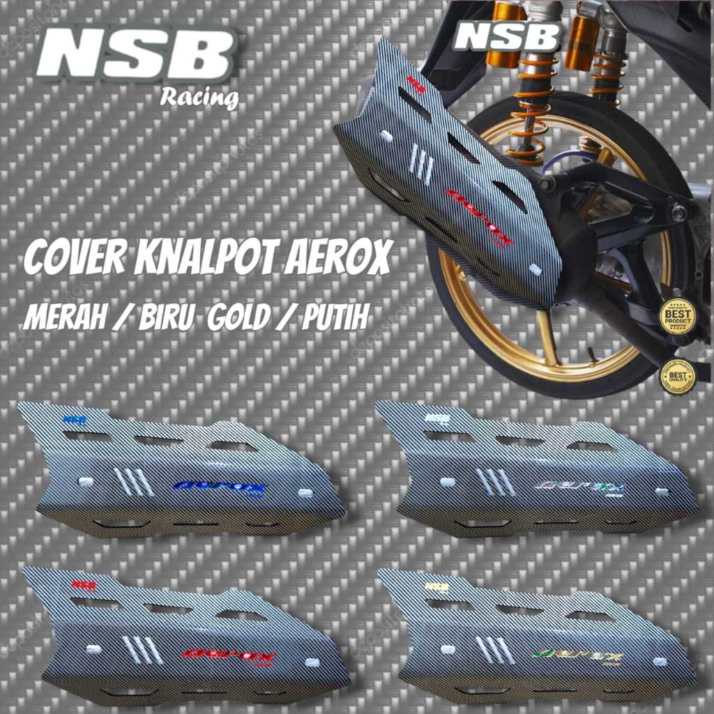 Tameng Knalpot Cover Knalpot NSB RACING CARBON AEROX OLD AEROX NEW TUTUP KNALPOT AEROX OLD/NEW