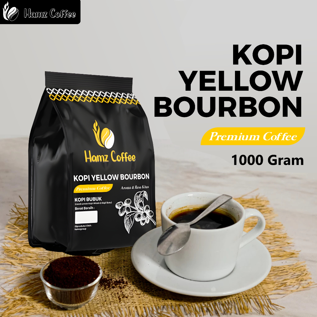 

Hamz Coffee - kopi bubuk yellow bourbon premium bergaransi 1000gr