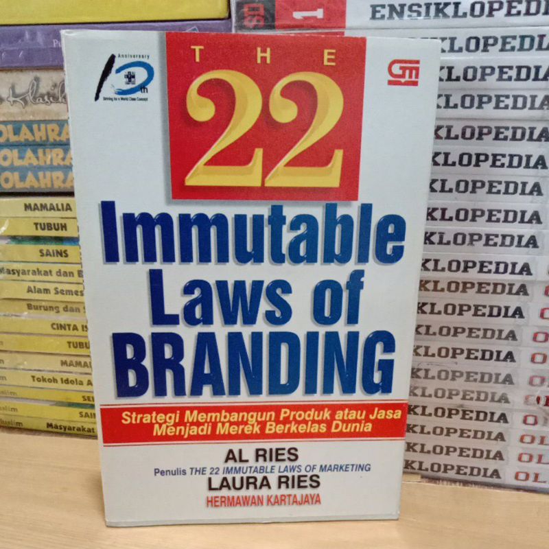 Buku Original THE 22 IMMUTABLE LAWS OF BRANDING Strategi Membangun Produk atau Jasa Menjadi Merek Be