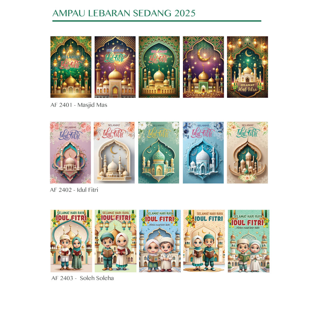 

Angpao / Amplop Lebaran Idul Fitri Sedang Medium isi 8 lembar