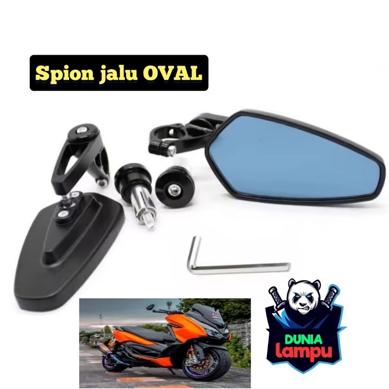 SPION JALU OVAL NMAX AEROX XMAX PCX SCOOPY VESPA UNIVERSAL SEMUA MOTOR/DUNIA LAMPU