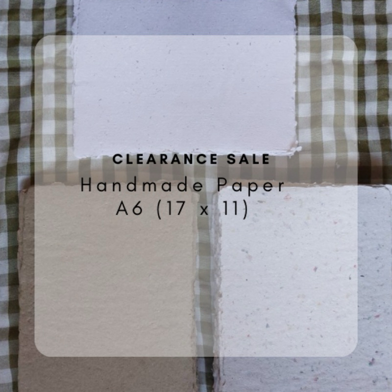 

CLEARANCE SALE HANDMAE PAPER A6 // RECYCLED PAPER // KERTAS DAUR ULANG UNTUK LAMARAN // KERTAS DEKORASI AESTETIK