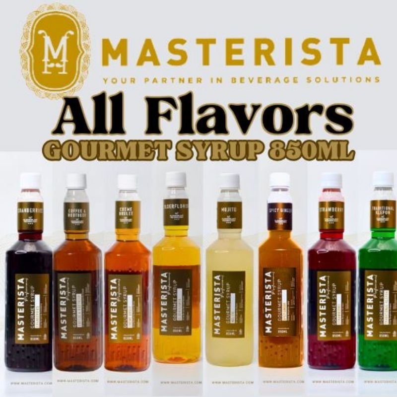 

Masterista All Flavors Gourmet Syrup 850ML