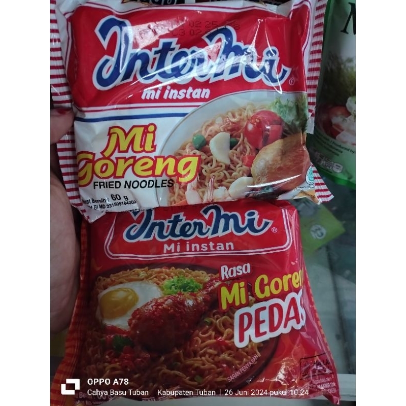 

Intermi Mi Instan Rasa Goreng Pedas