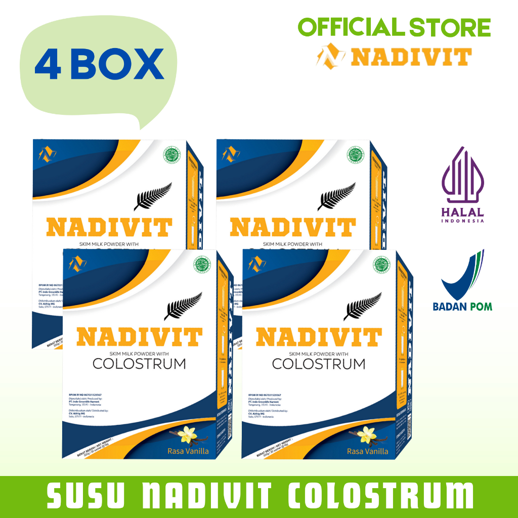 

NADIVIT - Susu Colostrum Untuk Syaraf Kejepit HNP Isi 4 Box