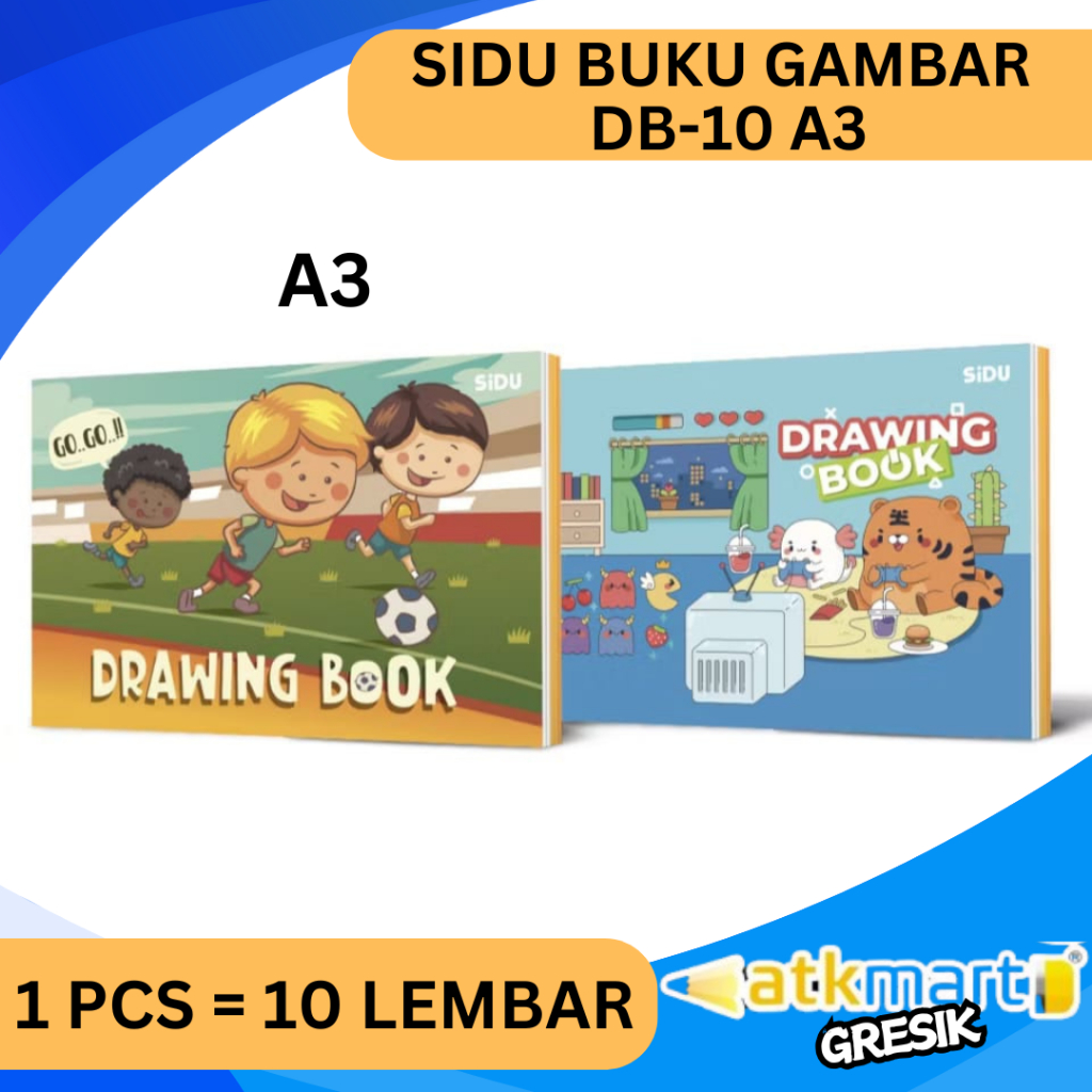 

BUKU GAMBAR SIDU A3 / BUKU MENGGAMBAR A3 / DRAWING BOOK A3 SINAR DUNIA