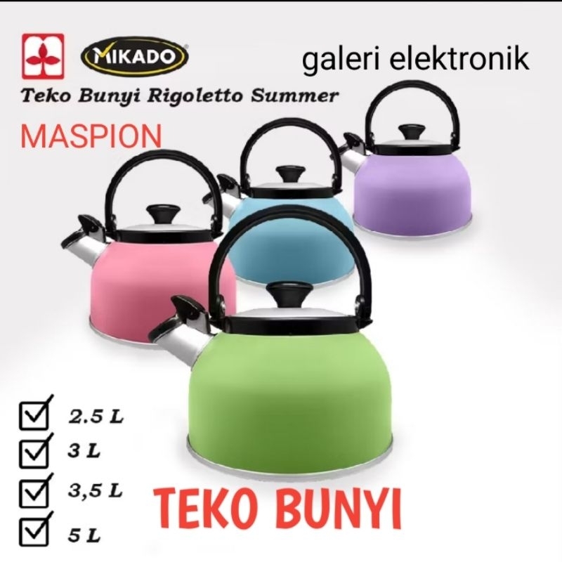 Teko Bunyi Maspion Teko Siul Maspion Ceret Siul Rigoletto Summer