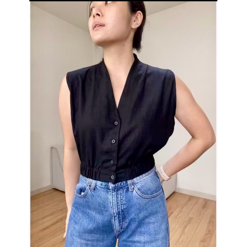 Linen Crop top