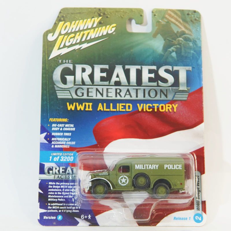 Diecast Johnny Lightning 1:64 Greatest Generation WWII Allied Victory Dodge WC54