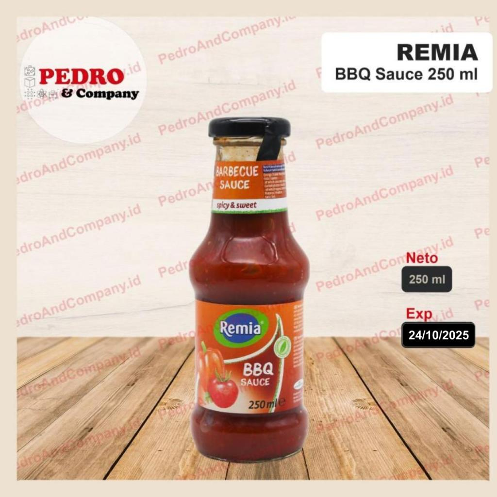 

Remia barbecue bbq sauce spicy & sweet 250 ml - asam manis