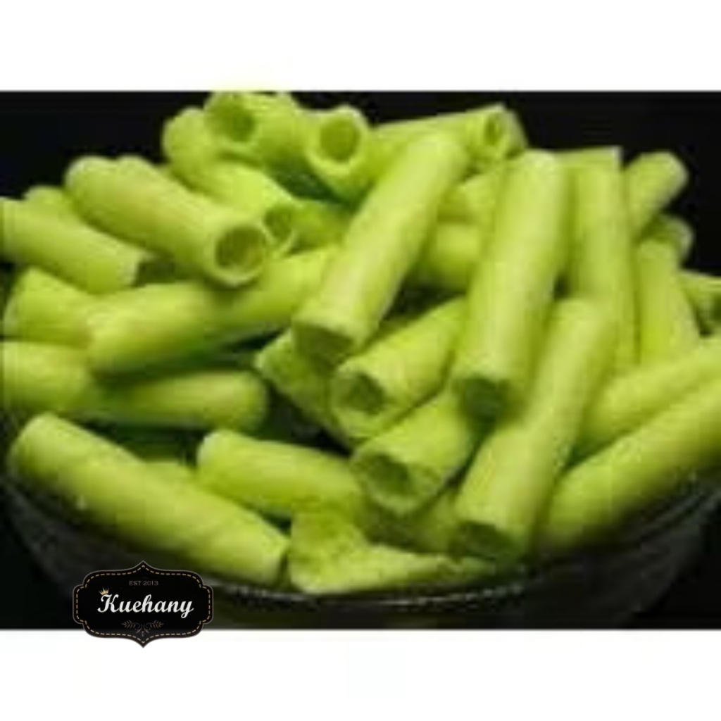 

WAFER STIK MINI PANDAN 1 kg / WAFER ROLL PANDAN/ KILOAN