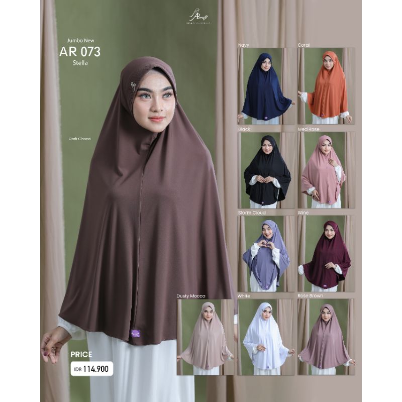 hijab arrafi AR 073 Jumbo | hijab segiempat Arrafi Ar 364