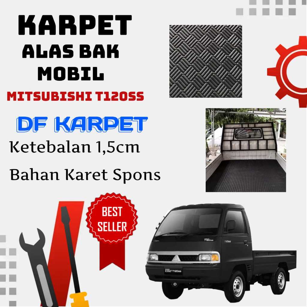 KARPET ALAS BAK MOBIL MITSUBISHI T120SS / KARPET BAK MOBIL / KARPET ALAS BAK MOBIL