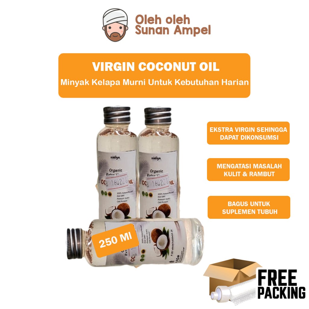 

VCO Virgin Coconut Oil 250 Ml Minyak Kelapa Asli Bersih Higienis