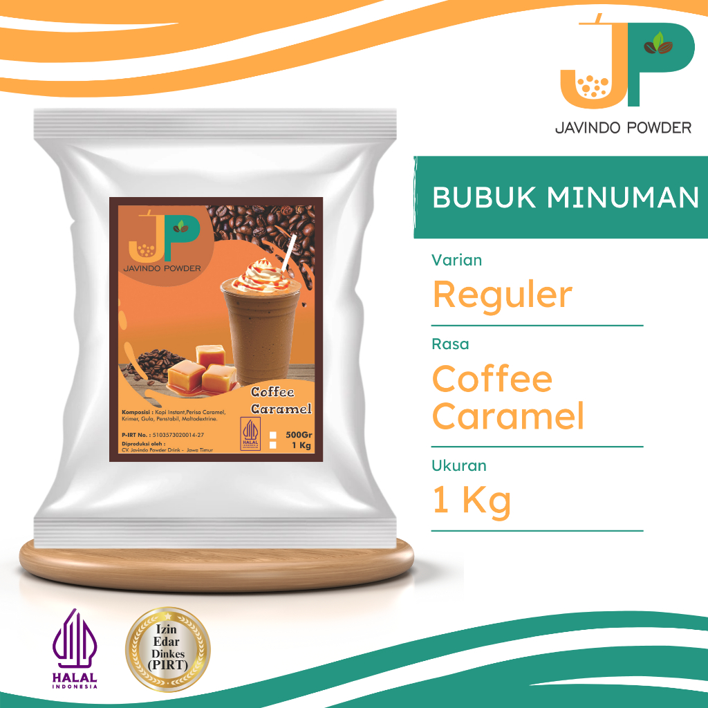 

JAVINDO Bubuk Minuman Reguler Rasa Coffee Caramel / Kopi Karamel 1 Kg Javindo Powder