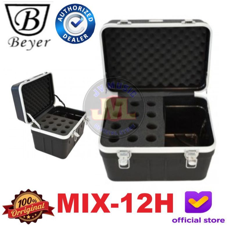 Beyer Hardcase Mic-12H Hardcase Mic isi 12 Koper Mic Beyer MIX12H