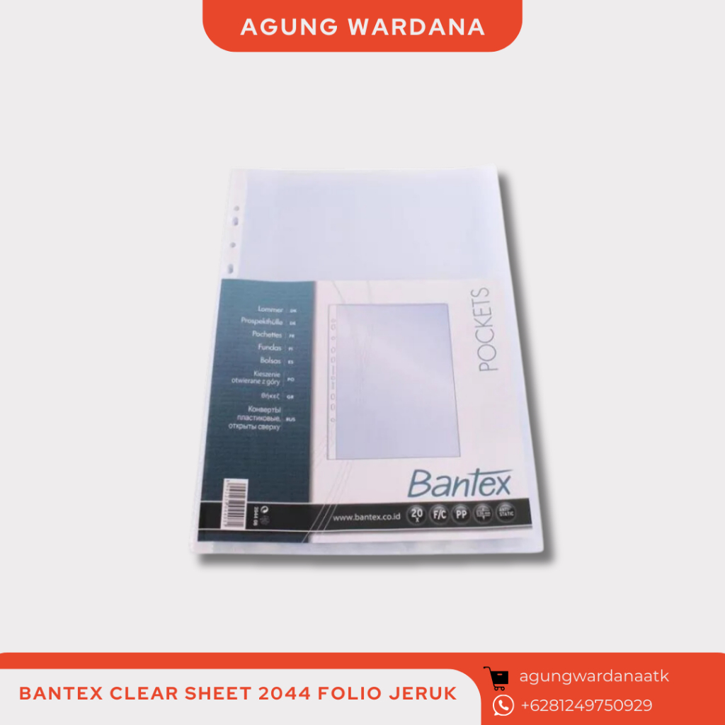 

Bantex Clear Sheet Tekstur