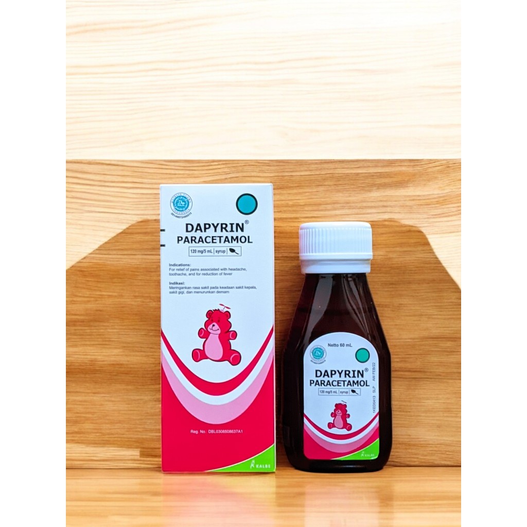 Dapyrin paracetamol syrup 60 ml dapyrin sirup