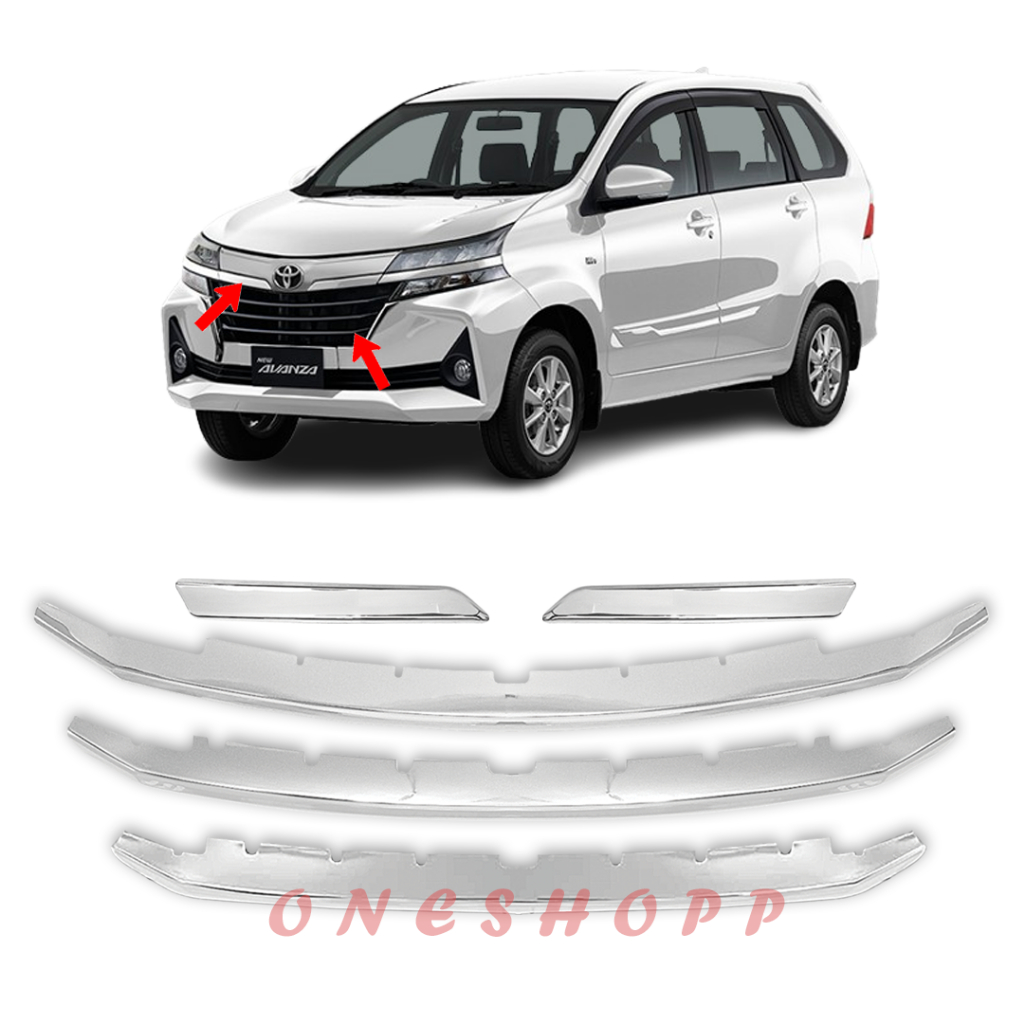 LIST GRILL DEPAN AVANZA XENIA 2019 - 2021 CHROME