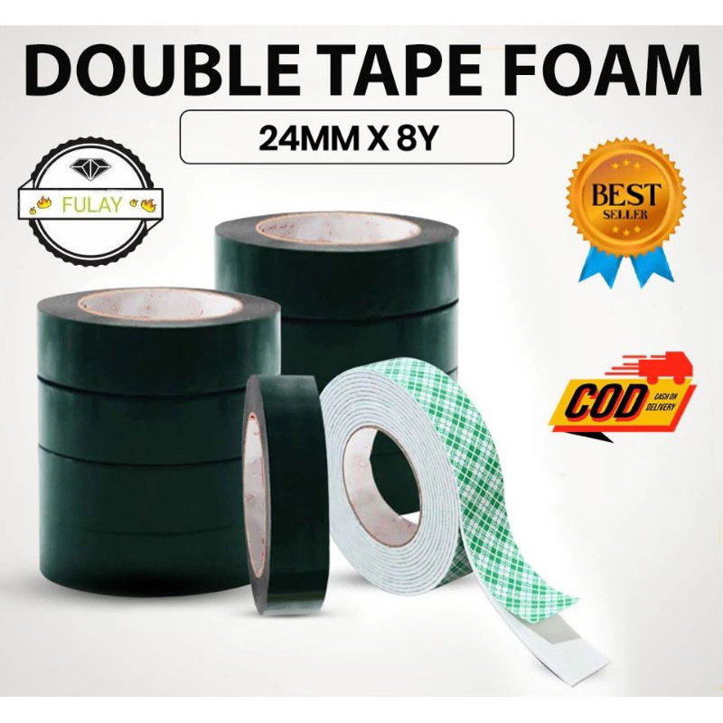 

Double Tape Busa Foam Hijau RHINOCEROS Tape 24mm x 5m