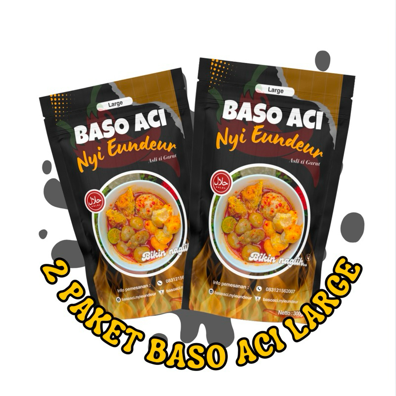 

2 Paket Baso aci Nyieundeur ukuran Large [Paket hemat] Bikin nagih..