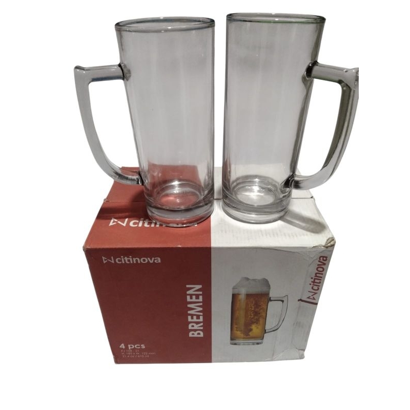 Citinova Gelas Bremen 610ml - GELAS GAGANG - GELAS BESAR -  GELAS TINGGI BESAR
