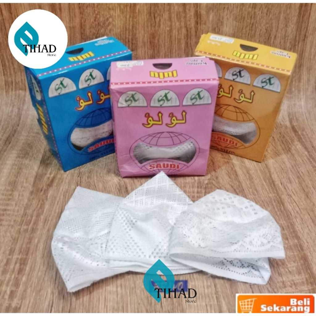 Peci Jaring Peci Murah Peci LULU Peci Jaring Putih Peci Putih Kopiah Jaring Kopyah Jaring Motif Rand