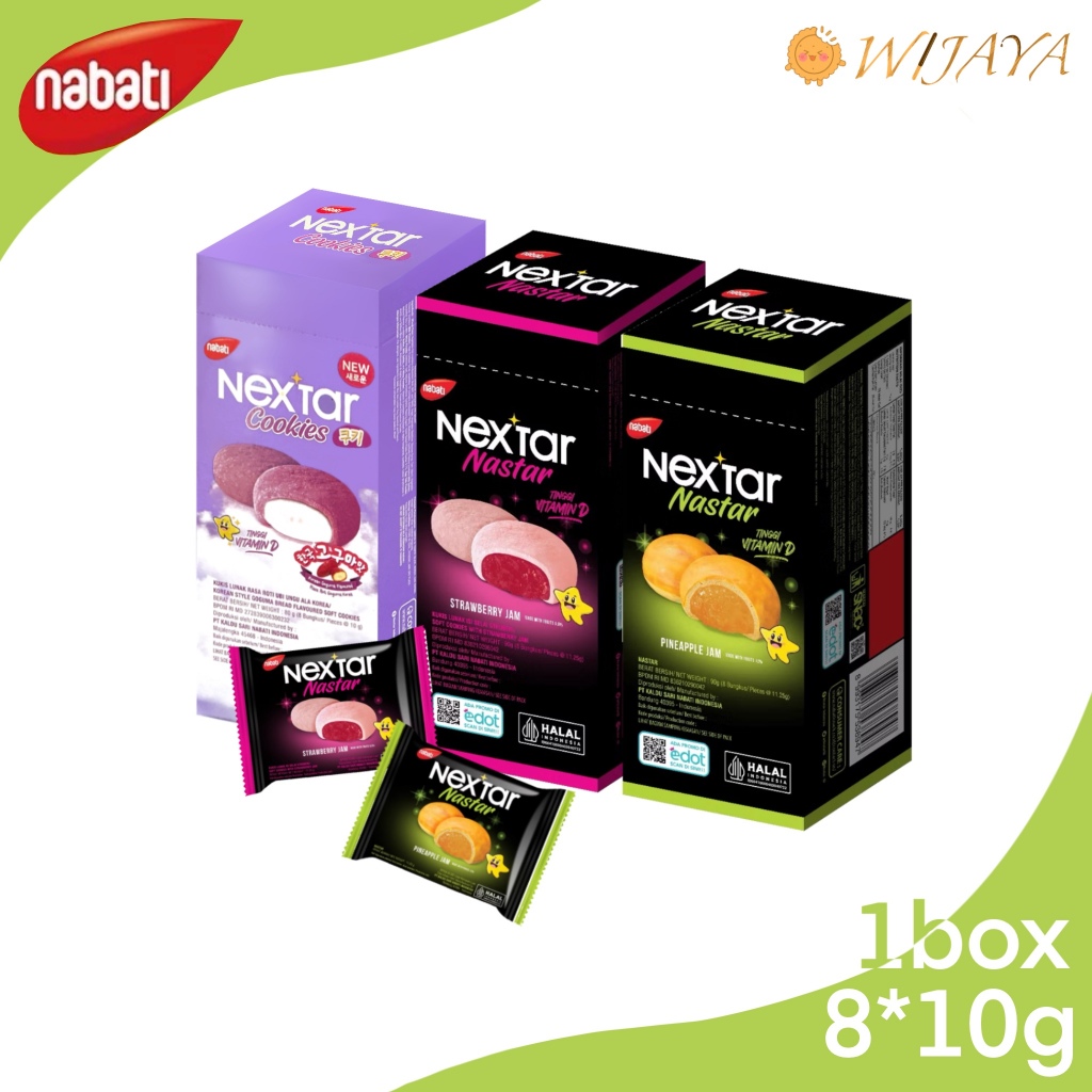 

NABATI NEXTAR BOX Rasa Stroberi/Nanas/goguma 1box 80gram