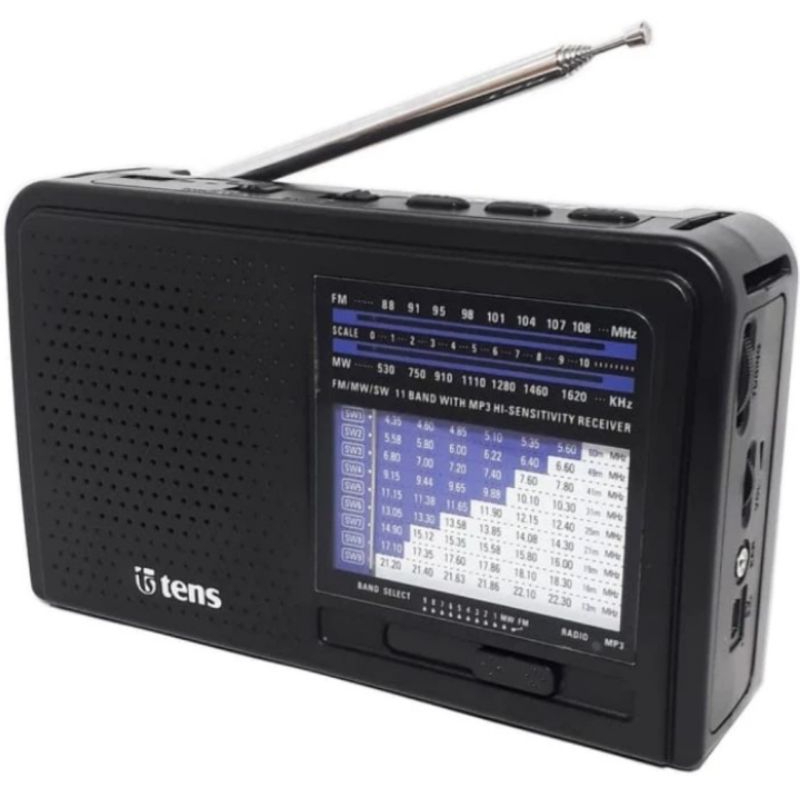 RADIO TENS 11BAND AC/DC MICRO SD USB MP3 TENS-823 AM FM