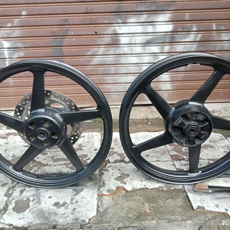 VELG YAMAHA VIXION OLD / VIXION LAMA DEPAN BELAKANG ASLI ORIGINAL