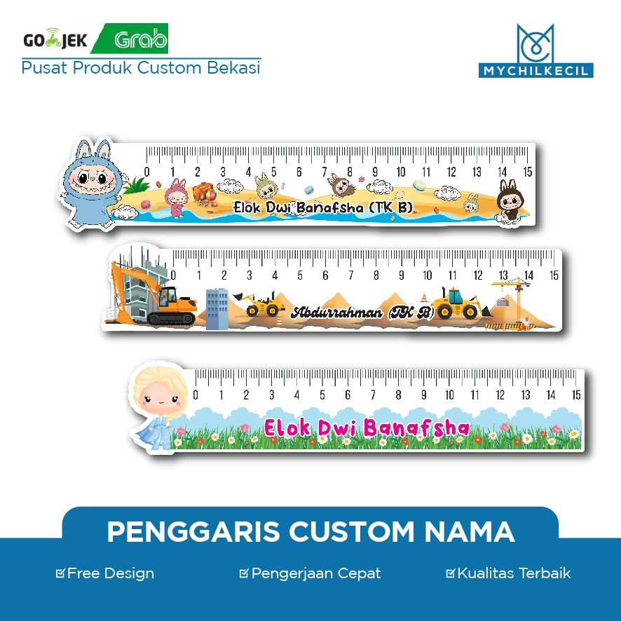 

PENGGARIS AKRILIK ANAK BERGAMBAR / PENGGARIS CUSTOM NAMA / SOUVENIR ULTAH ANAK / SOUVENIR CUSTOM ULTAH ANAK