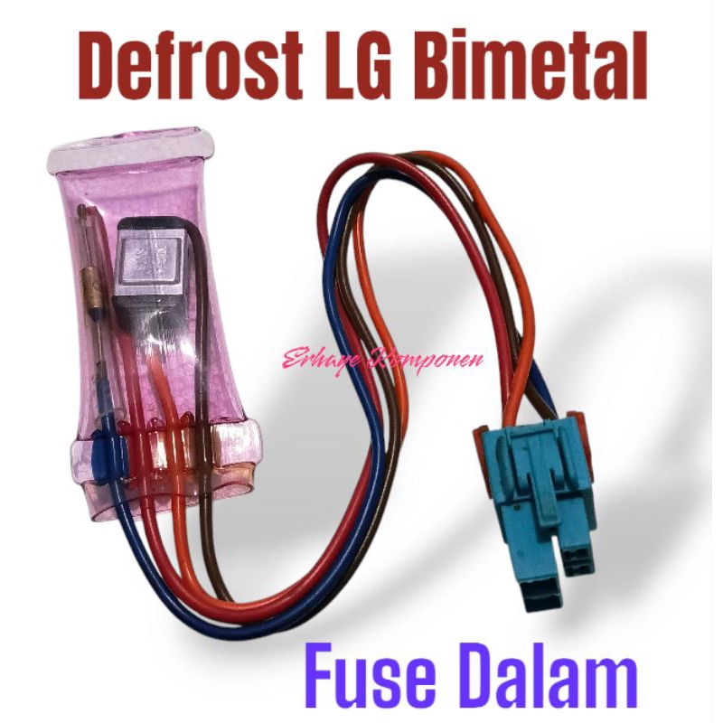Defrost Bimetal LG + FUSE Dalam | Defrost kulkas LG 2 pintu