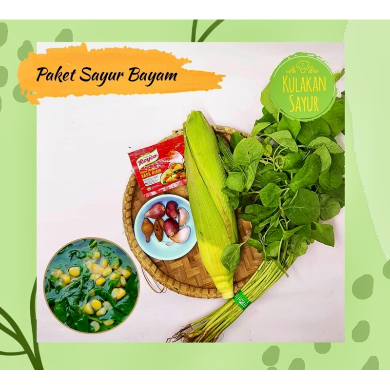 

paket sayur bayam (sayur segar)