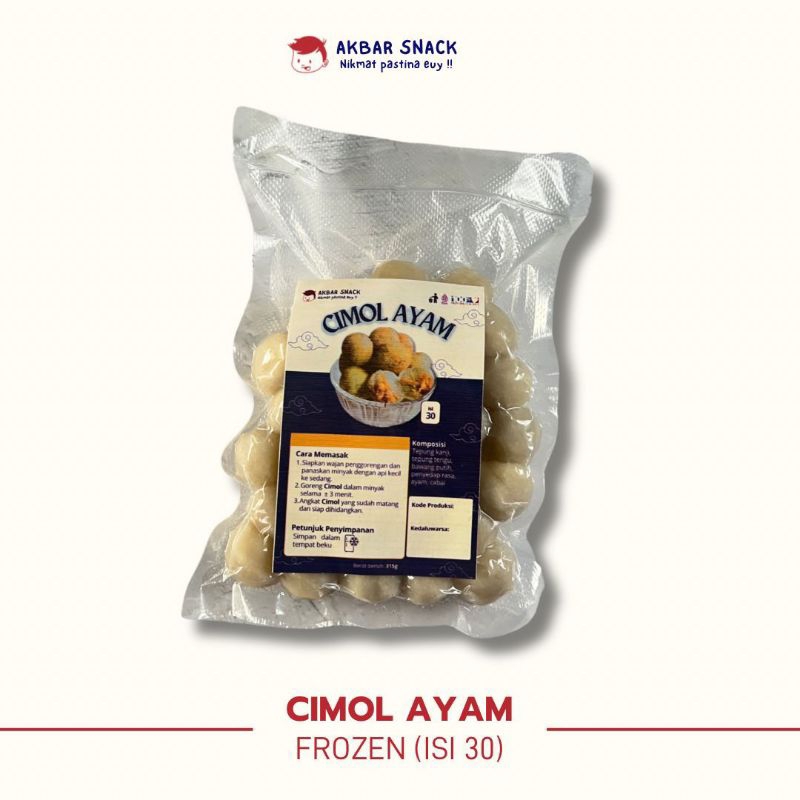 

Cimol ayam pedas frozen isi 30 pcs