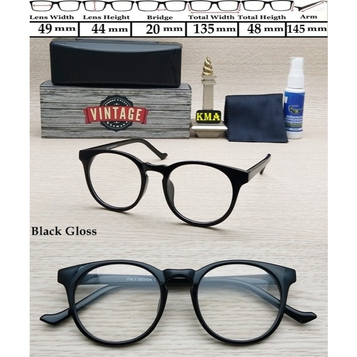 Frame kacamata minus VINTAGE kacamata minus frame korea vintage bulat